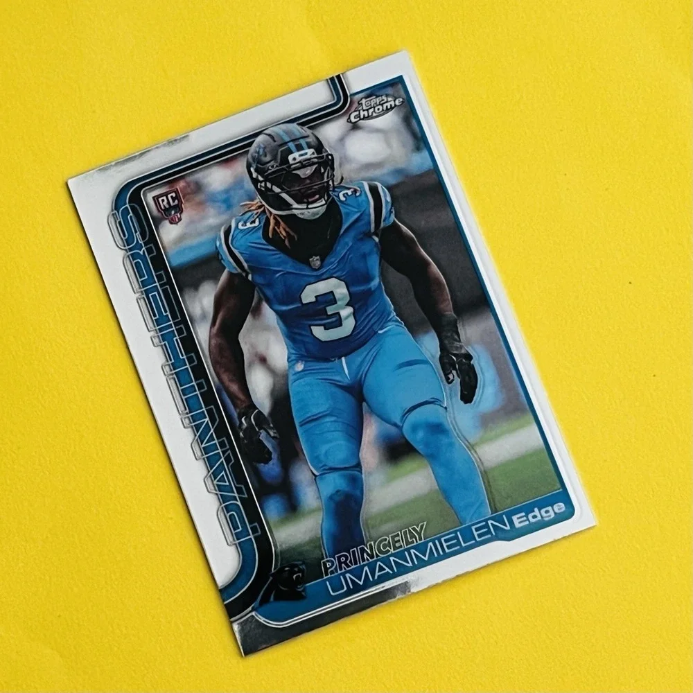 2025 Topps Chrome NFL Football Princely Umanmielen‎ RC #377 Carolina Panthers